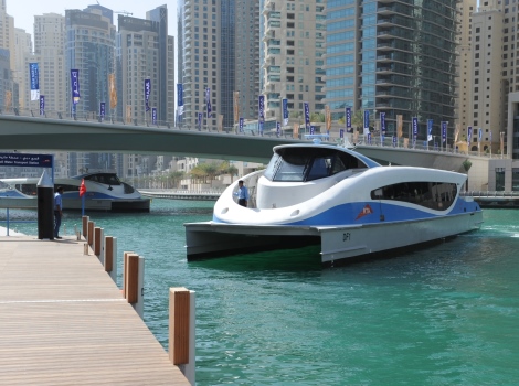 Launching marine transit services at nine stations along Dubai Water Canal, Business Bay