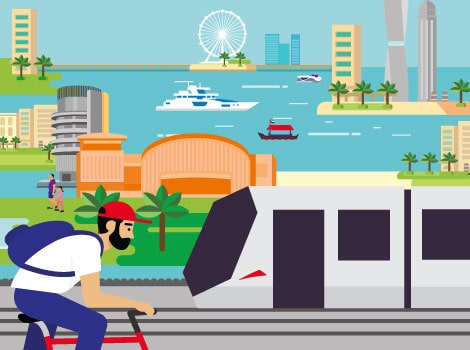 an image of Let the tram take you there