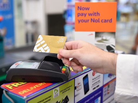 an image of Nol Card being used in retail outlets