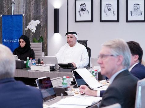 an image of Al Tayer chairing the meeting of Dubai Future Council of Transportation