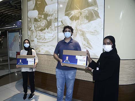 An image of a student awarded by RTA 