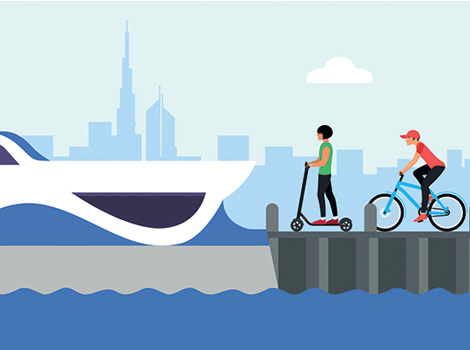 an image of Ride and park in Dubai, now on water!