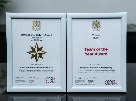 Article image of RTA crowned as 'Team of the Year' in British Safety Council International Safety Awards 2021 