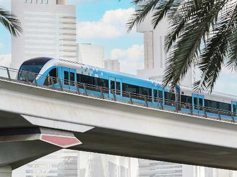an image of Dubai metro