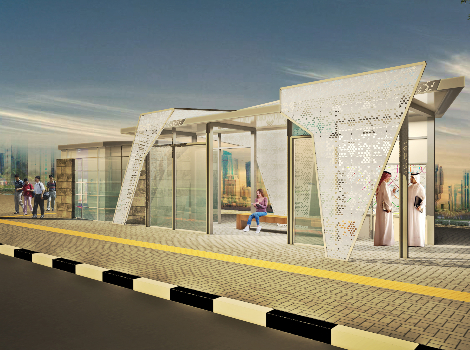 an image of the new Bus shelters design