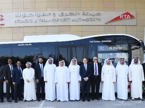 Al Tayer inspecting the new bus