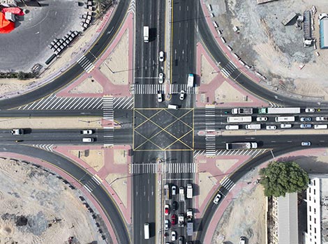 صورة لشوارع دبي الداخلية