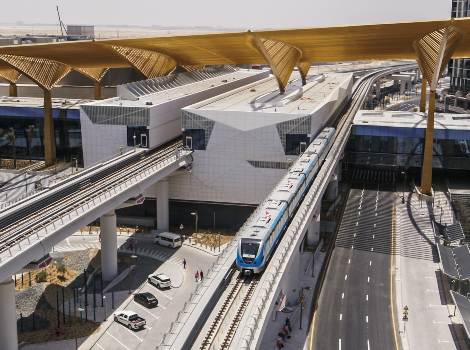 an image showing Dubai Metro station