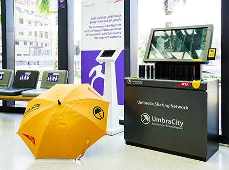 Image for Launching free smart umbrella service