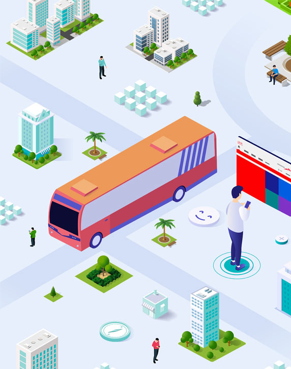 Bus services, integrated in one place