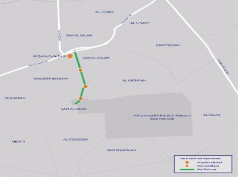 Image of the layout of Saih Al Dahal Street Improvement Project