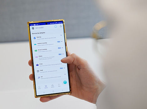 Image showing RTA's services on RTA Dubai APP
