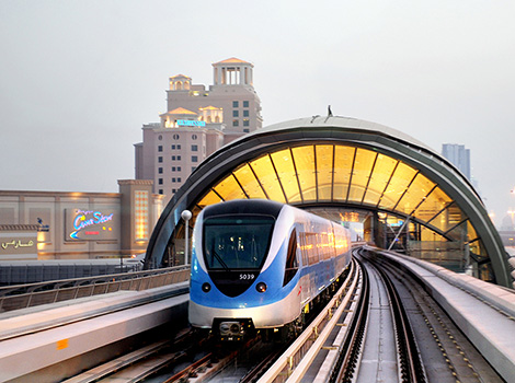 An image of Dubai Metro