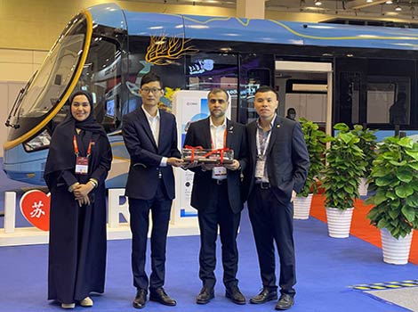 an image of RTA's delegation with participants in the World Conference on Intelligent Transportation Systems in Suzhou, China