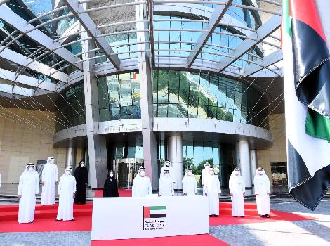 an image of Al Tayer and the RTA team on Flag day