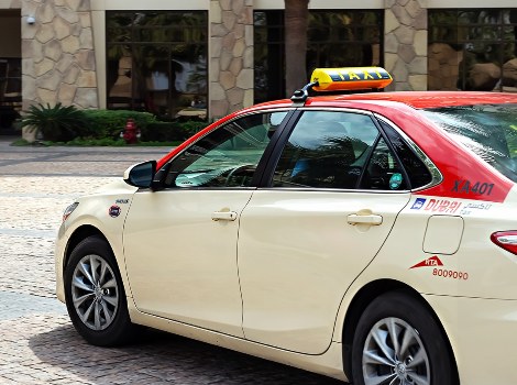 an image of Dubai Taxi vehicle