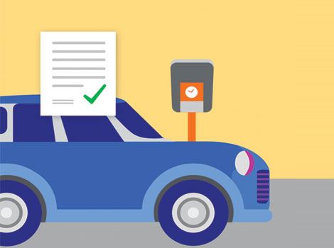 a vector image of vehicle testing standards