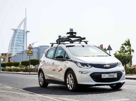 an image shows Part of Preparations for operating the Chevrolet Bolt electric vehicle for developing digital maps.