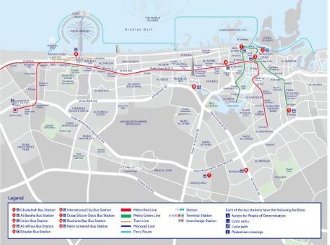 Image of Layout of Expo 2020 Bus Stations