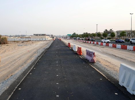 Image for Completion of 90% construction of cycling tracks at Al Khawaneej, Mushrif