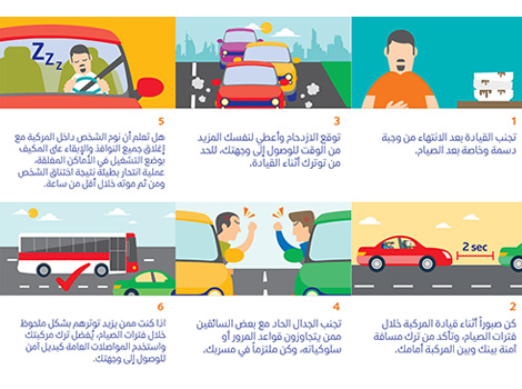 an image of Awareness messages to truck drivers in Ramadan