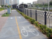 Cycling track and biking rental near Dubai Tramway Cycling track and biking rental near Dubai Tramway
