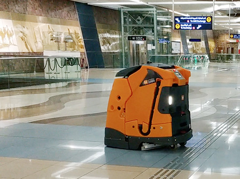 Click to read the full article about Using robots in cleaning metro station Article image of Using robots in cleaning metro station