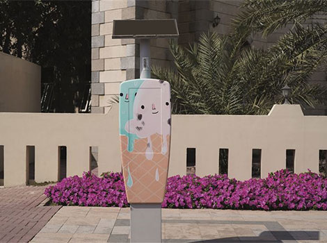 an image showing the new art experiences in city’s parking spaces