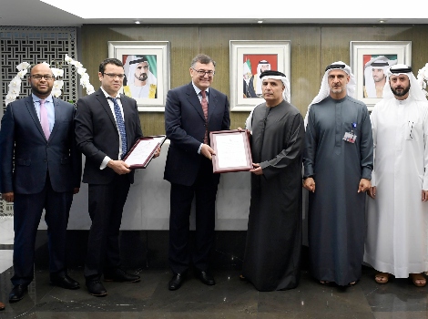 an image while Obtaining international safety operation certification of Dubai Ferry