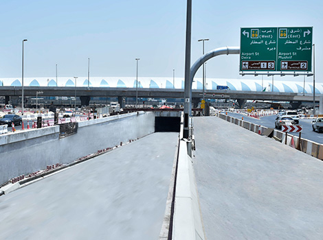 an image of the Tunnel linking Airport and Marrakech Streets