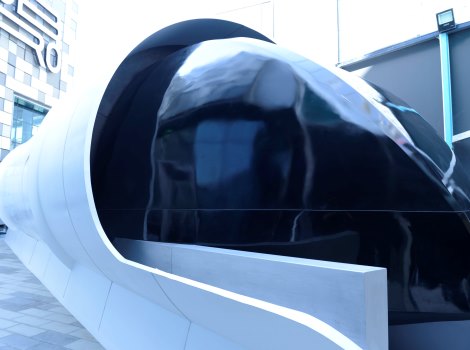 an image of the Hyperloop design