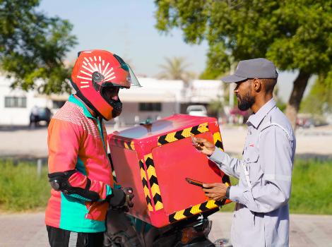 an image of inspection on delivery motocycles
