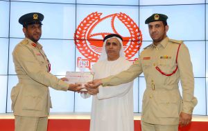 Mattar Al Tayer honoring Dubai Police as the Best Strategic Partner