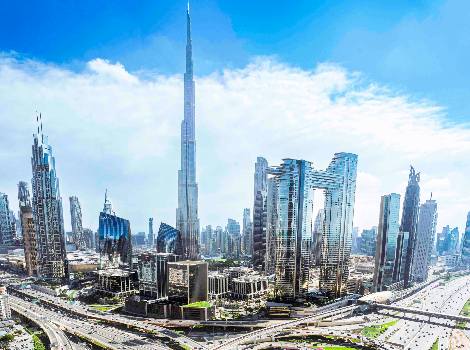 an image of public transport network in Dubai 2024