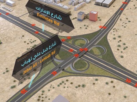 a map of the new roads leading to EXPO