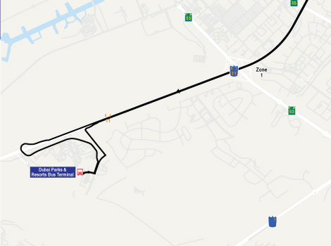 new bus route to Dubai Parks