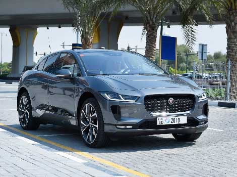 an image of the Self-driving prototype Jaguar I-PACE 