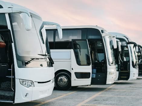 an image of buses parking 