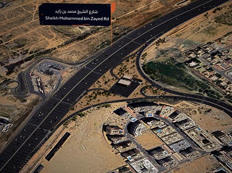 an image showcasing the new entry and exit point to Al Warqa