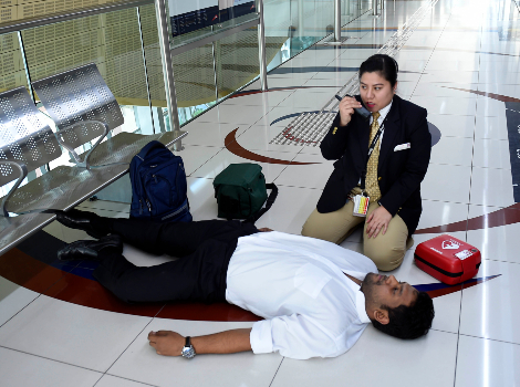 an image about Providing instant emergency aid to cardiac arrests cases at Metro Stations