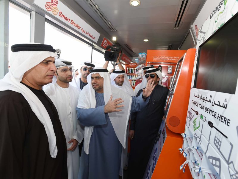 RTA gallery item of smart air-conditioned shelter offers Free WiFi and several other services to the public 