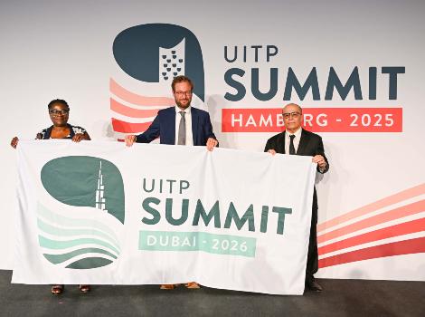an image of Al Tayer Receiving Flag to Host UITP Global Public Transport Summit 2026