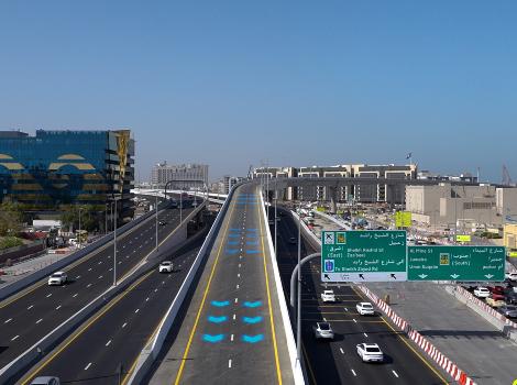 an image of the new bridge linking Jumeirah Street to Al Mina Street Towards Infinity Bridge
