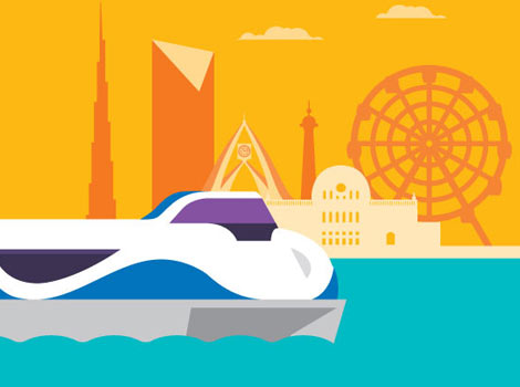an image of Travel differently between Dubai and Sharjah via the sea