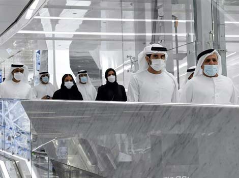Hamdan bin Mohammed tours Route 2020 Project, with HE Mattar Mohammed Al Tayer