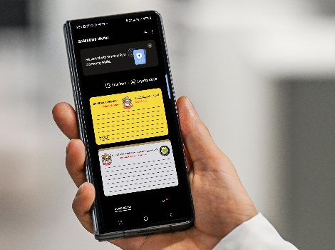 an image showing Samsung Wallet screen