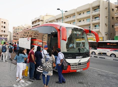 an image of Dubai Bus passengers