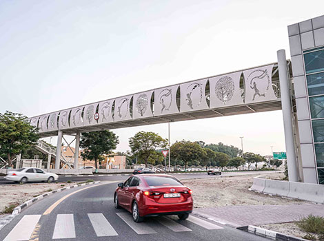 an image of pedestrian bridges contributed to reducing run-over fatalities