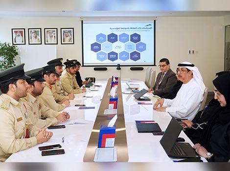 an image during the visit of a delegation from Dubai Police to the Roads and Transport Authority