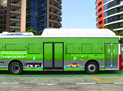 Image of RTA electric bus
